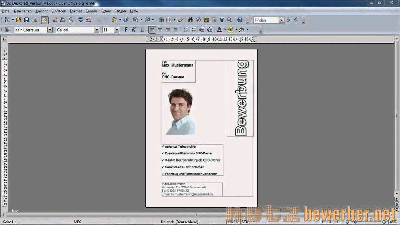 Deckblatt Vorlage Openoffice Fabelhaft Deckblatt In Open Fice