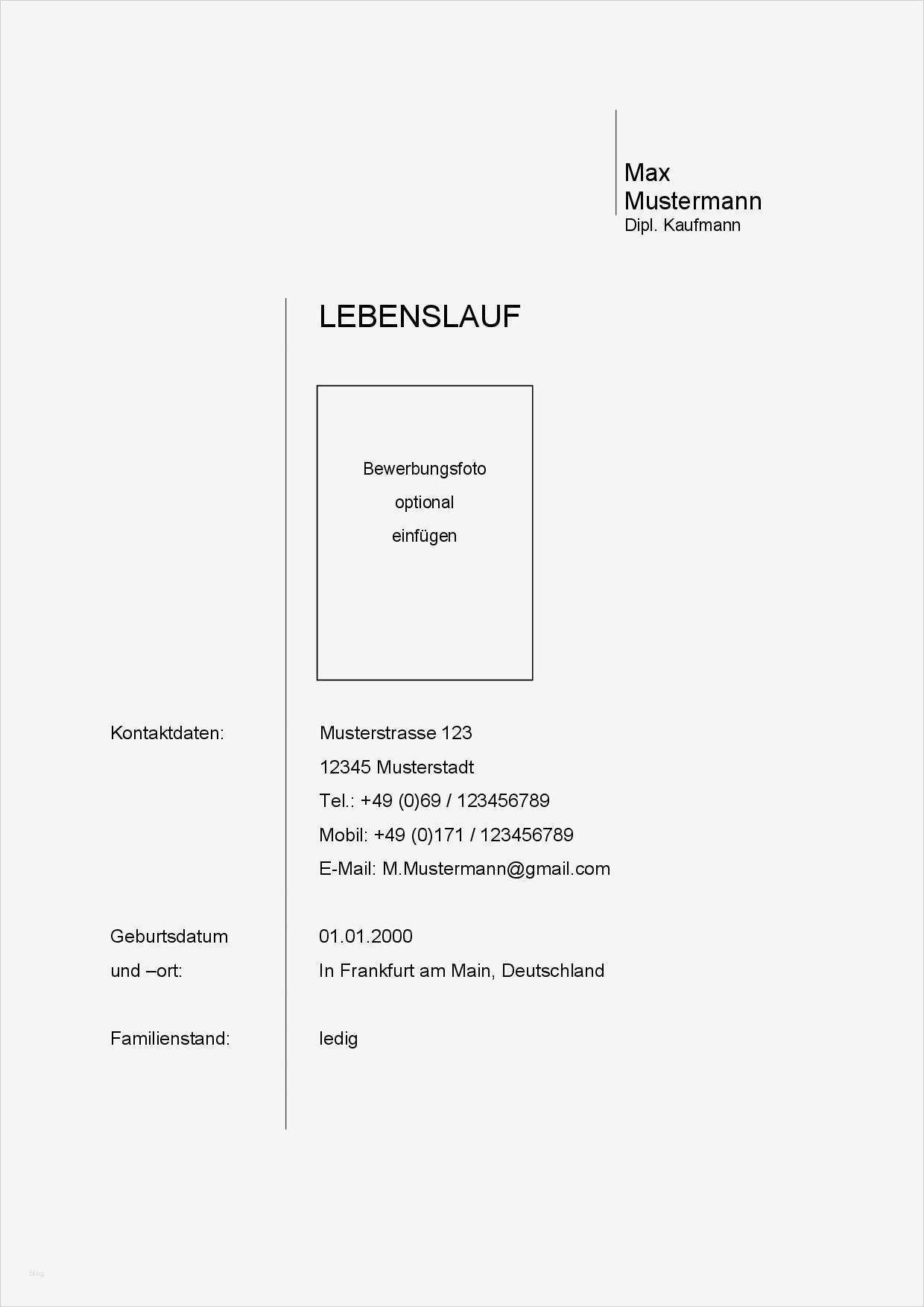 Deckblatt Vorlage Word Beste Muster Lebenslauf Word Muster Lebenslauf Deckblatt Kostenlos