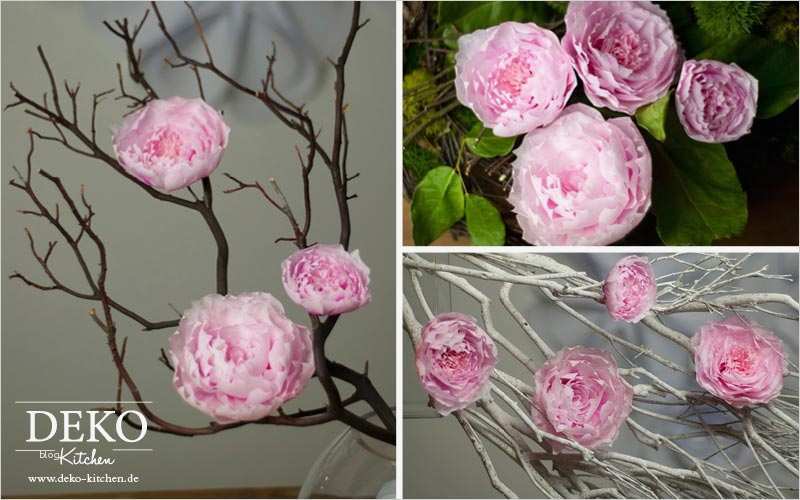 Deko Kitchen Vorlagen Erstaunlich Diy Hübsche Pfingstrosen Aus Krepp Papier – Deko Kitchen