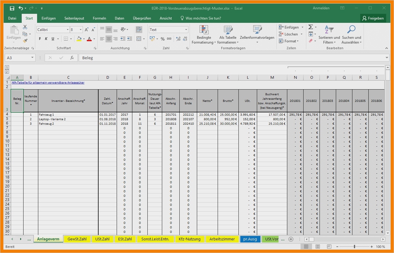 Depotverwaltung Excel Vorlage Gut 11 Eür Excel Vorlage