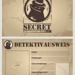 Detektivausweis Vorlage Luxus Einen Kindergeburtstag Kann Man Nicht Planen