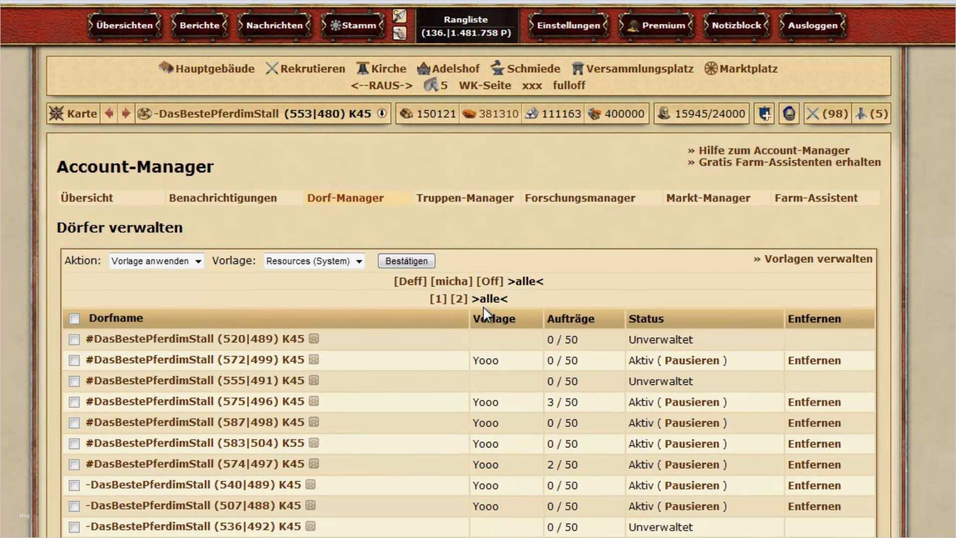 Die Stämme Deff Vorlage Inspiration Die Stämme Accountmanager