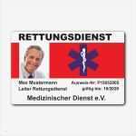 Dienstausweis Erstellen Vorlage Cool Rettungs Nst Ausweis Günstig Online