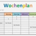 Dienstplan Kita Vorlage Elegant Wochenplan Vorlage Für Excel