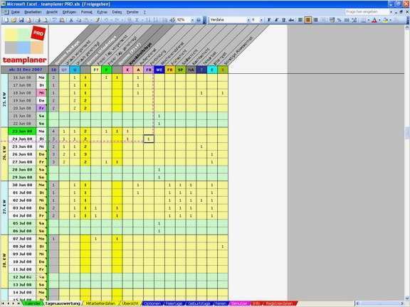 Dienstplan Vorlagen Kostenlos Download Best Of Teamplaner