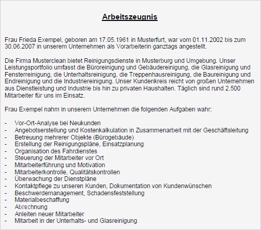 Dienstzeugnis Vorlage Sehr Gut Angenehm Arbeitszeugnis Sehr Gut Vorarbeiterin In Der