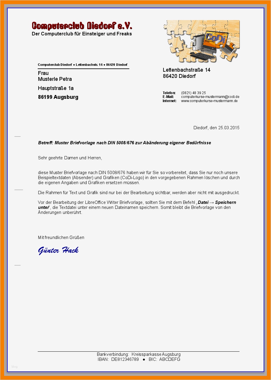 Din 5008 Vorlage Neu 9 Briefkopf Din 5008 Vorlage