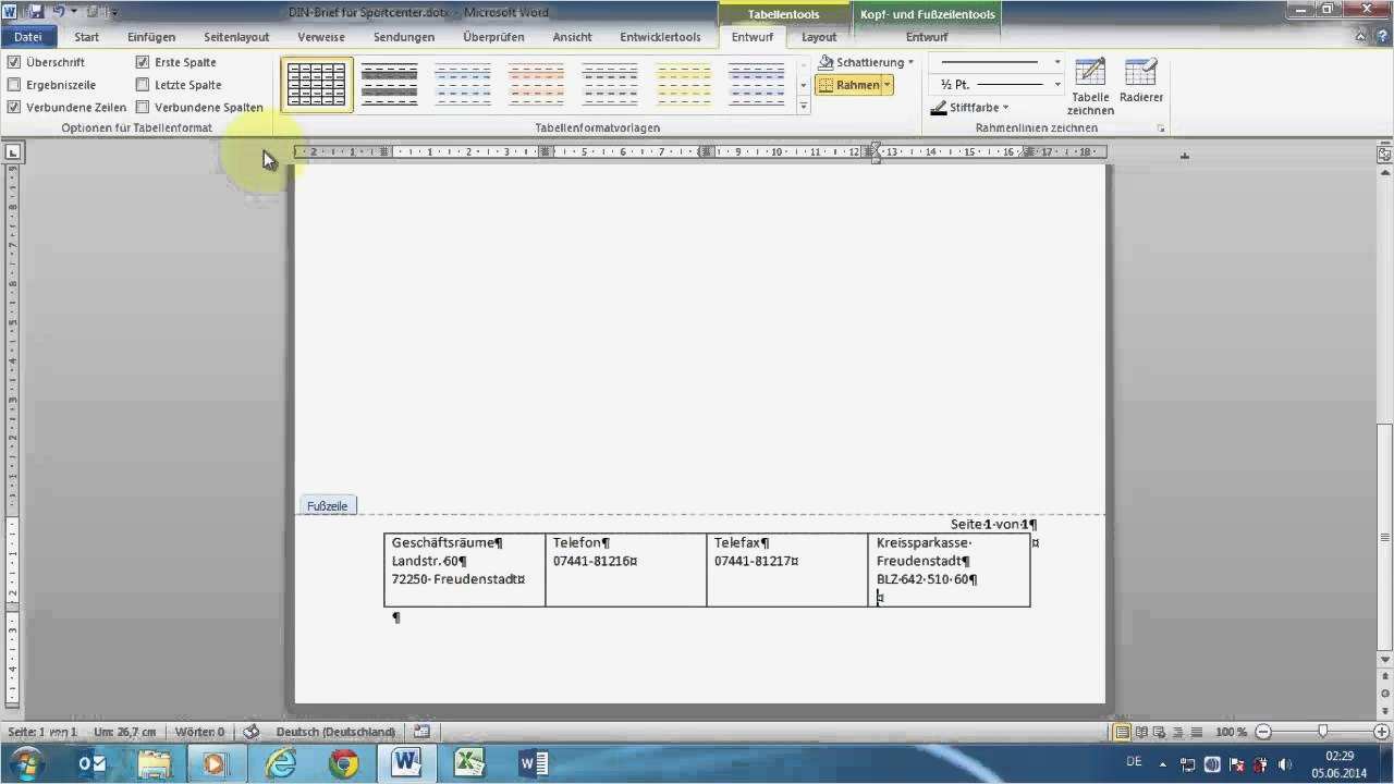 Din 5008 Vorlage Word Erstaunlich Word 2010 Geschäftliche & Private Din Briefe 5008 Vorlage