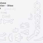Dino Basteln Vorlage Fabelhaft Dinosaurier Basteln T Rex Als Stecktier