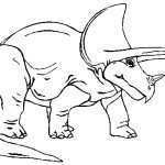 Dinosaurier Vorlagen Zum Ausschneiden Angenehm Triceratops Dinosaurier Ausmalbild & Malvorlage Tiere