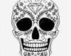 Dj Logo Vorlagen Süß Calavera De Azúcar Blanco Y Negro — Vector De Stock