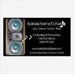 Dj Visitenkarten Vorlagen Schön Lautsprecher Musiknoten Musik Oder Dj Visitenkarten