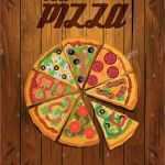 Döner Flyer Vorlage Cool Pizza Vintage Poster Stockfotos & Pizza Vintage Poster