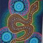Dot Painting Vorlagen Erstaunlich Australian Dot Painting Inspired Snake Artwork by T Wulf
