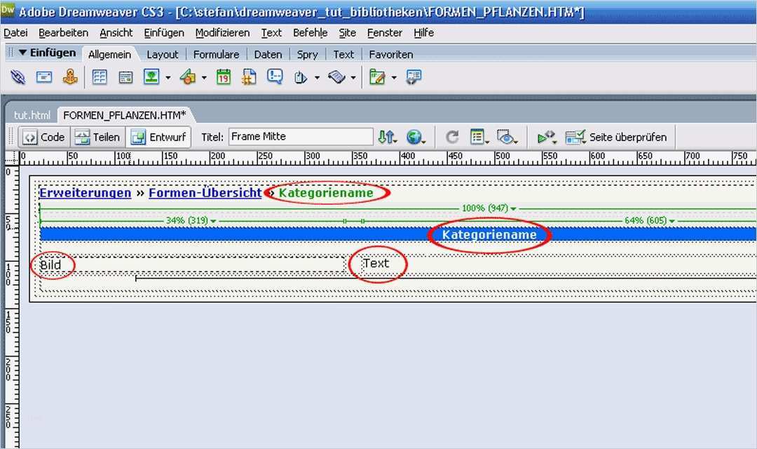 Dreamweaver Vorlagen Fabelhaft Arbeiten Mit Vorlagen Bearbeitbare Und Wiederholende