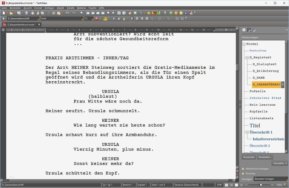 Drehbuch Vorlage Einzigartig Drehbuchschreiben Mit Dem Textverarbeitungsprogramm