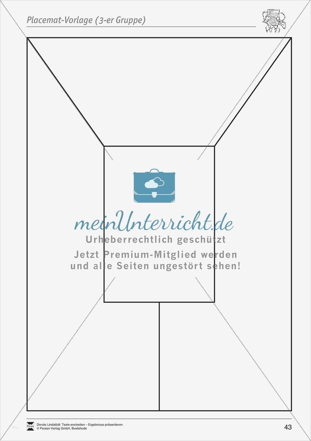 Drei Kündigung Vorlage Gut Kooperatives Lernen Merkblatt Placemat Als