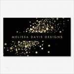 Drk Visitenkarten Vorlage Wunderbar Faux Gold Confetti On Black Modern Business Card