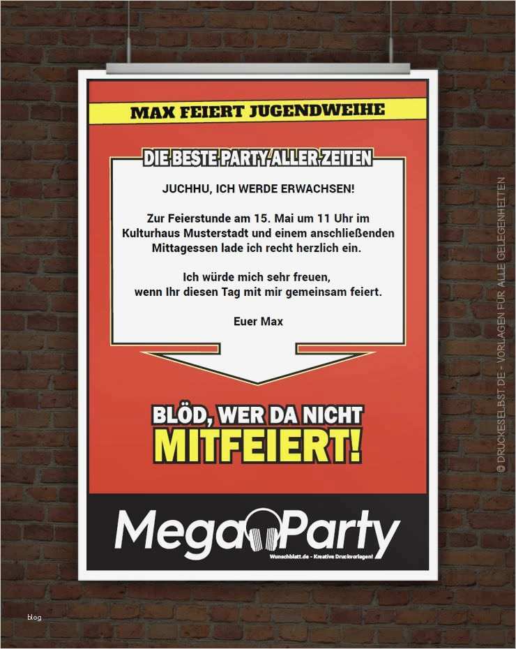 Druckeselbst De Vorlagen Für Alle Gelegenheiten Cool Drucke Selbst Witzige Einladung Zur Jugendweihe
