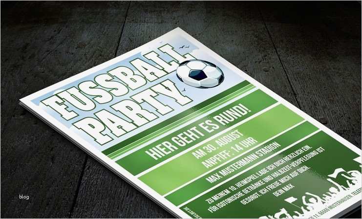 Druckeselbst De Vorlagen Für Alle Gelegenheiten Elegant Drucke Selbst Kostenlose Vorlage Fußballeinladung