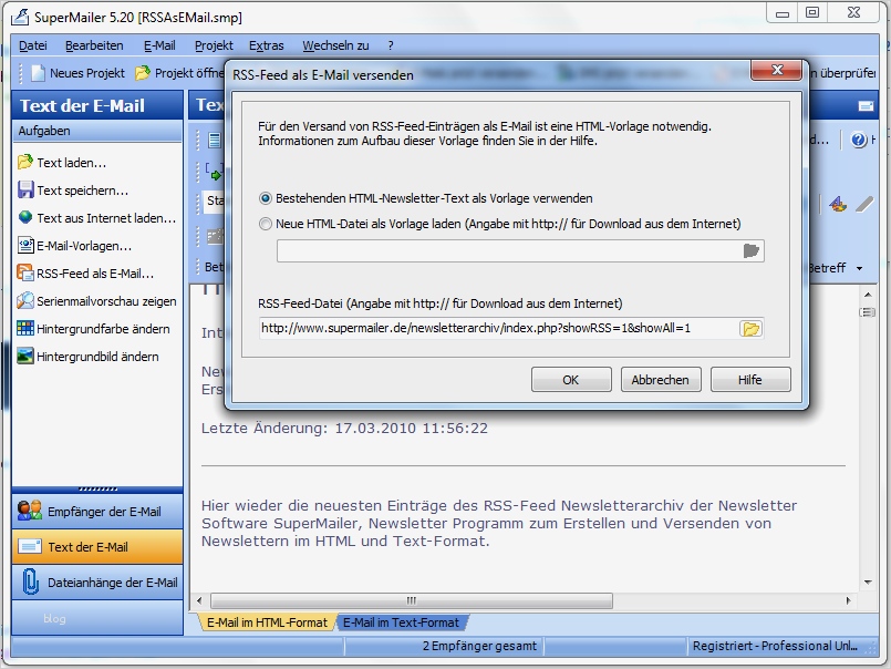 E Mail Newsletter Vorlage Einzigartig Newsletter software Supermailer Zum Newsletter Erstellen
