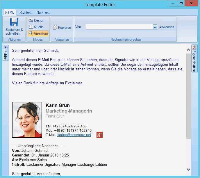 E Mail Signatur Vorlage Erstaunlich Signature Manager Exchange Edition De Wie Kann Eine