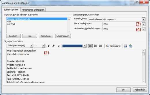 E Mail Signatur Vorlage Privat Bewundernswert E Mail Signatur Erstellen Internetagentur Südtirol