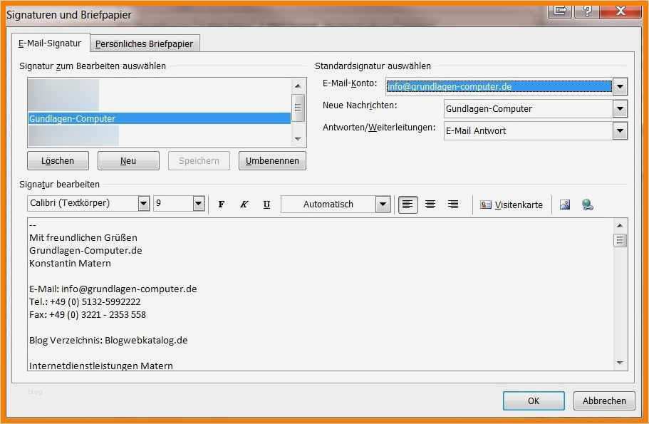 E Mail Signatur Vorlage Privat Luxus 10 E Mail Signatur