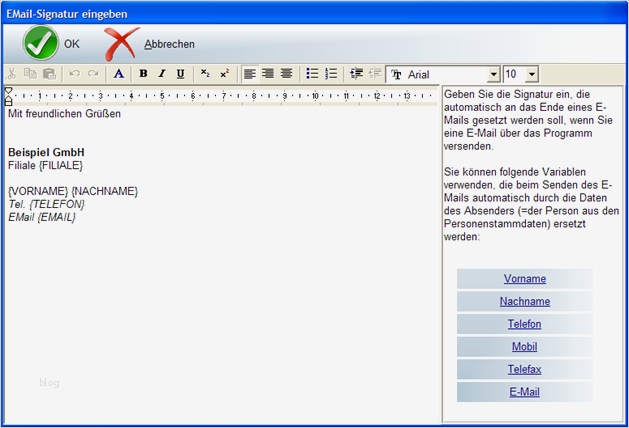 E Mail Signatur Vorlage Privat Schönste Datei Reflex Terminmanager Optionenundeinstellungen Email