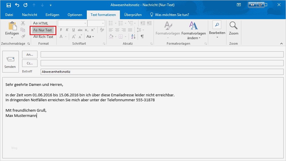 E Mail Vorlage Erstellen Großartig Outlook Abwesenheitsassistent Einrichten Ohne Exchange