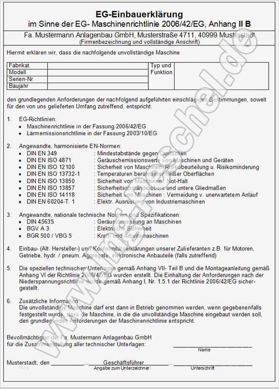 Eg Konformitätserklärung Vorlage Cool Großzügig Konformitätserklärung Vorlage Fotos