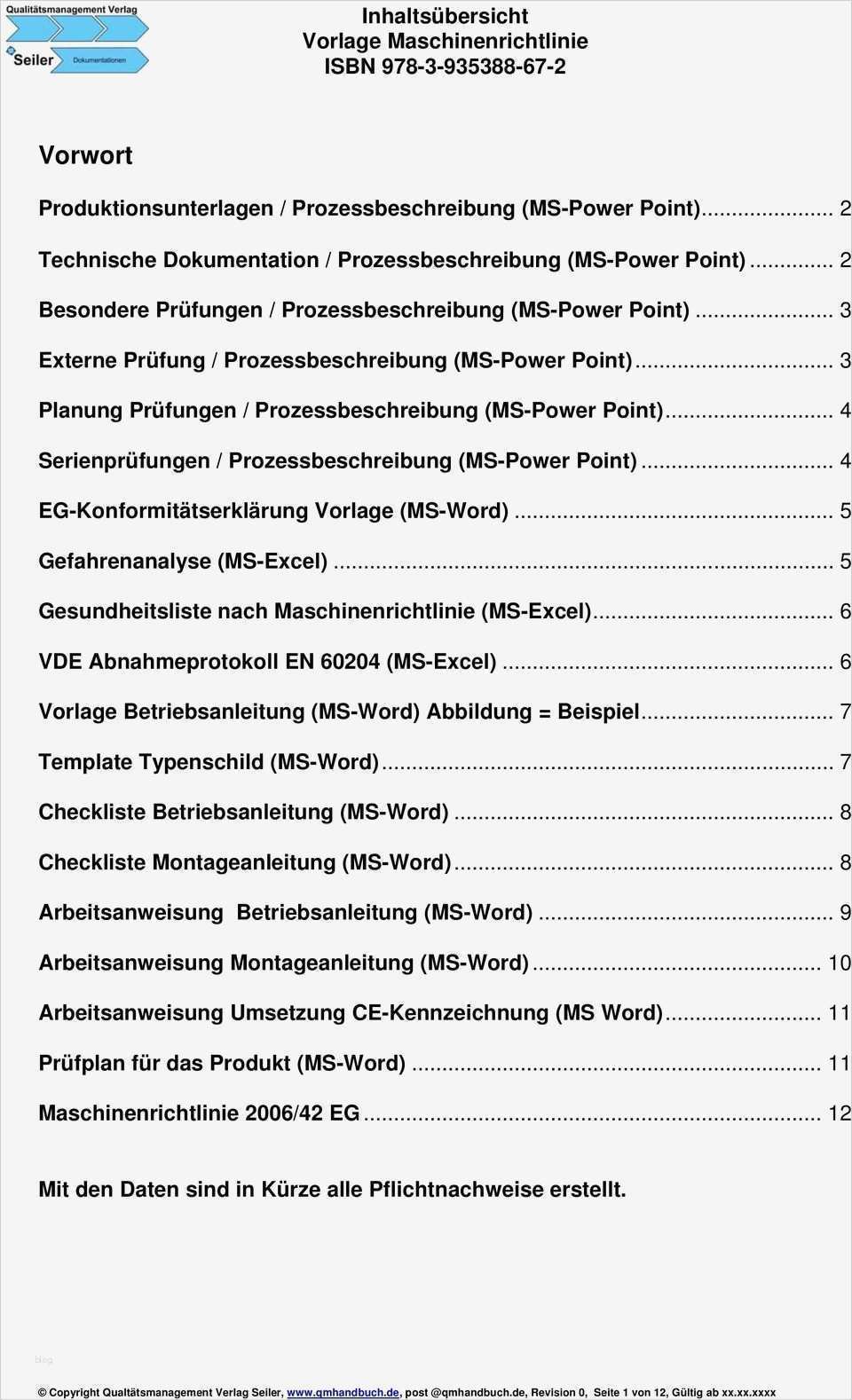 Eg Konformitätserklärung Vorlage Genial Inhaltsübersicht Vorlage Maschinenrichtlinie isbn