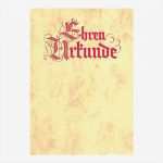 Ehrenurkunde Vorlage Kostenlos Hübsch Ehrenurkunde Neutral Ohne Text Individuell Per Hand &amp; Pc