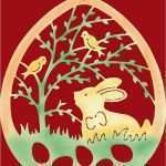 Eier Gravieren Vorlagen Elegant Fensterbild Ostern Hase Unter Weidenzweig