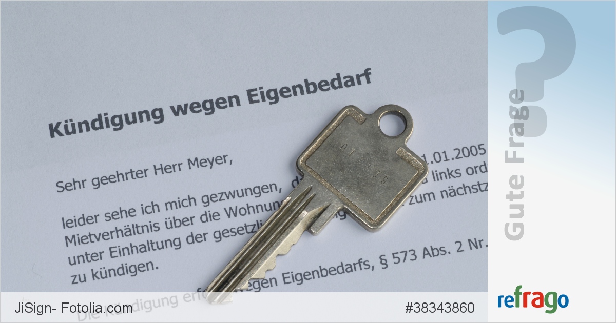 Eigenbedarfskündigung Vorlage Wunderbar Muster Eigenbedarfskündigung Wie sollte Eine Kündigung