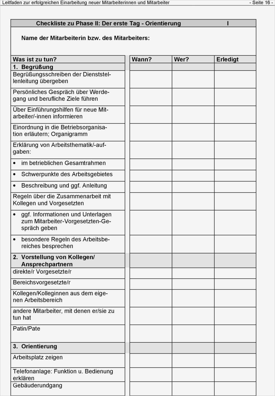 Einarbeitungsplan Neuer Mitarbeiter Vorlage Beste Fantastisch Mitarbeiter Checklisten Vorlage Bilder Entry