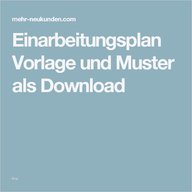 Einarbeitungsplan Vorlage Cool Einarbeitungsplan Vorlage Und Muster Als Download