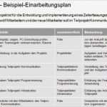 Einarbeitungsplan Vorlage Excel Best Of Projekte Managen