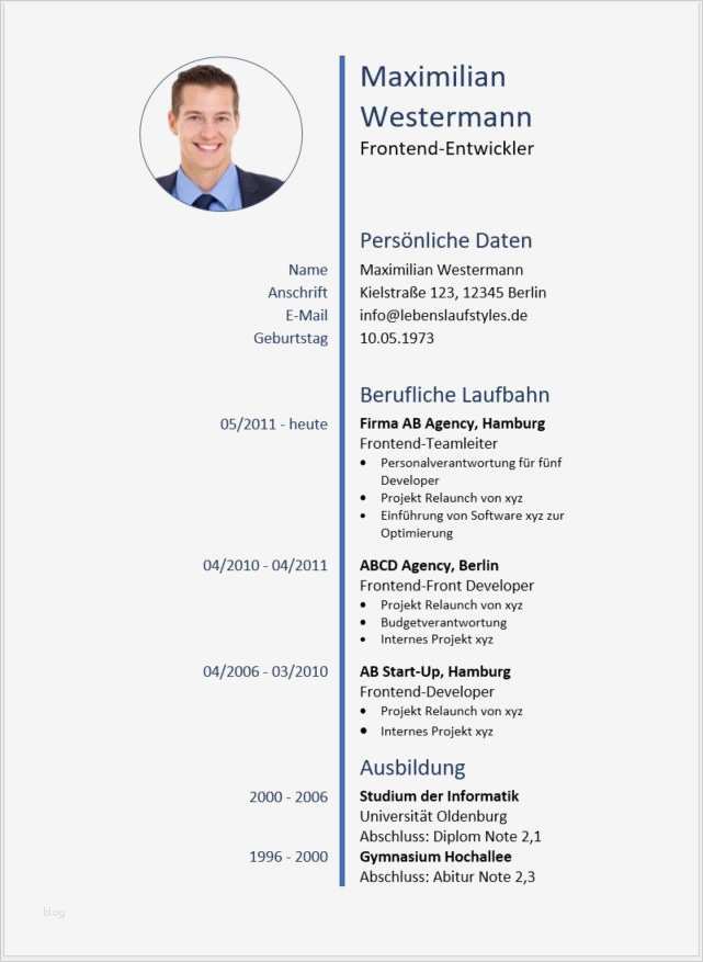 Einfacher Lebenslauf Vorlage Gut Gratis Lebenslaufmuster Für Bewerbung Um Ein Schüler