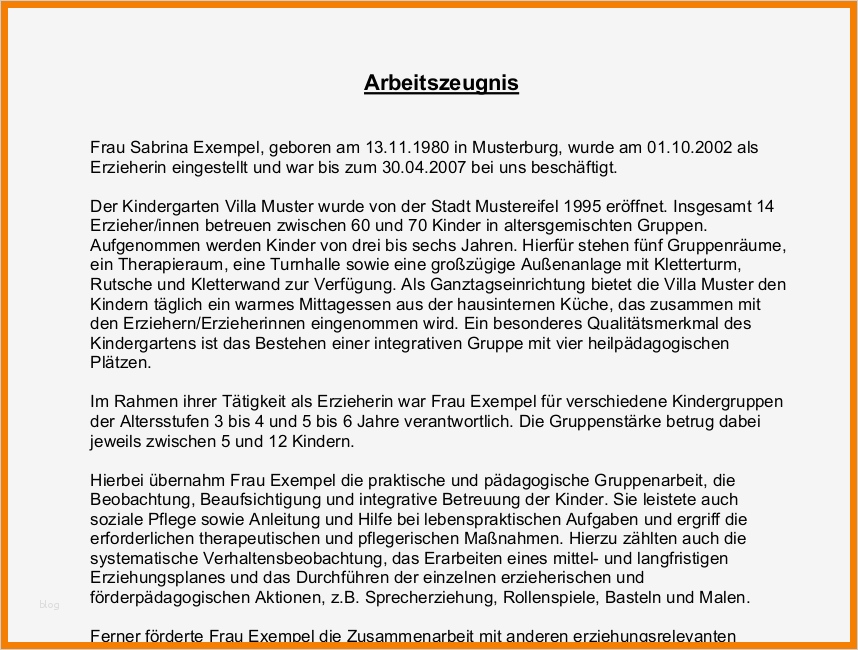 7 arbeitszeugnis beispiel