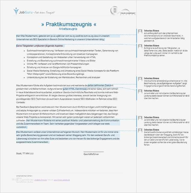 Einfaches Arbeitszeugnis Vorlage Word Hübsch Qualifiziertes Arbeitszeugnis Muster Und Geheim Code