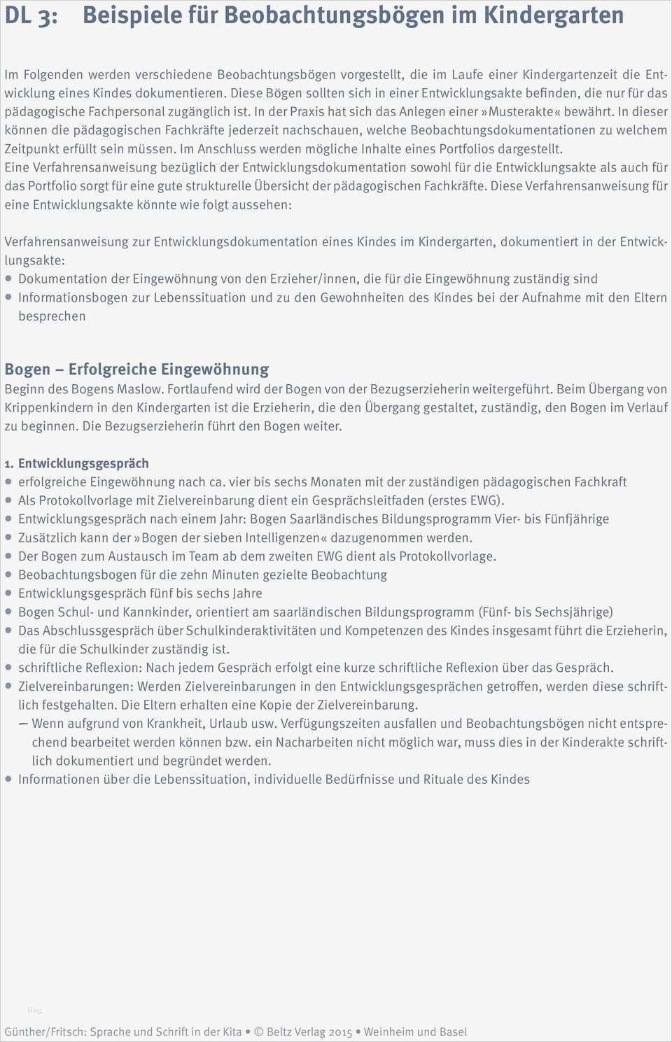 Eingewöhnung Abschlussgespräch Vorlage Einzigartig Downloadmaterialien Beltz Verlag Weinheim Und Basel Pdf