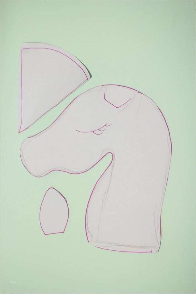 Einhorn Basteln Vorlage Einzigartig Steckenpferd Basteln Für Spannende Kinderspiele 4