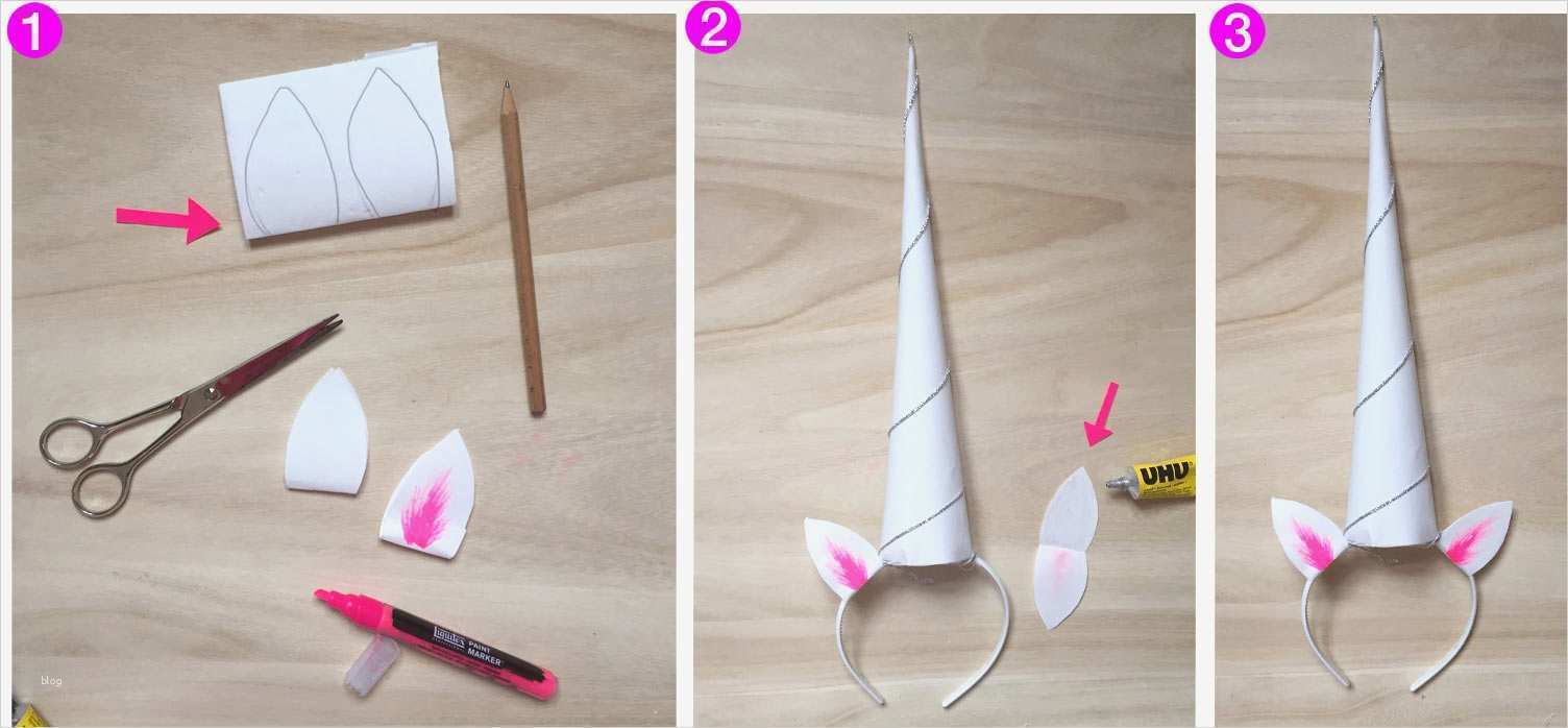 Einhorn Basteln Vorlage Elegant Diy Einhorn Kostüm Einfach Selber Machen