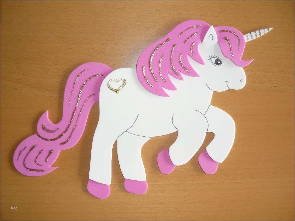 Einhorn Basteln Vorlage Schönste Buffys Welt Moosgummifiguren
