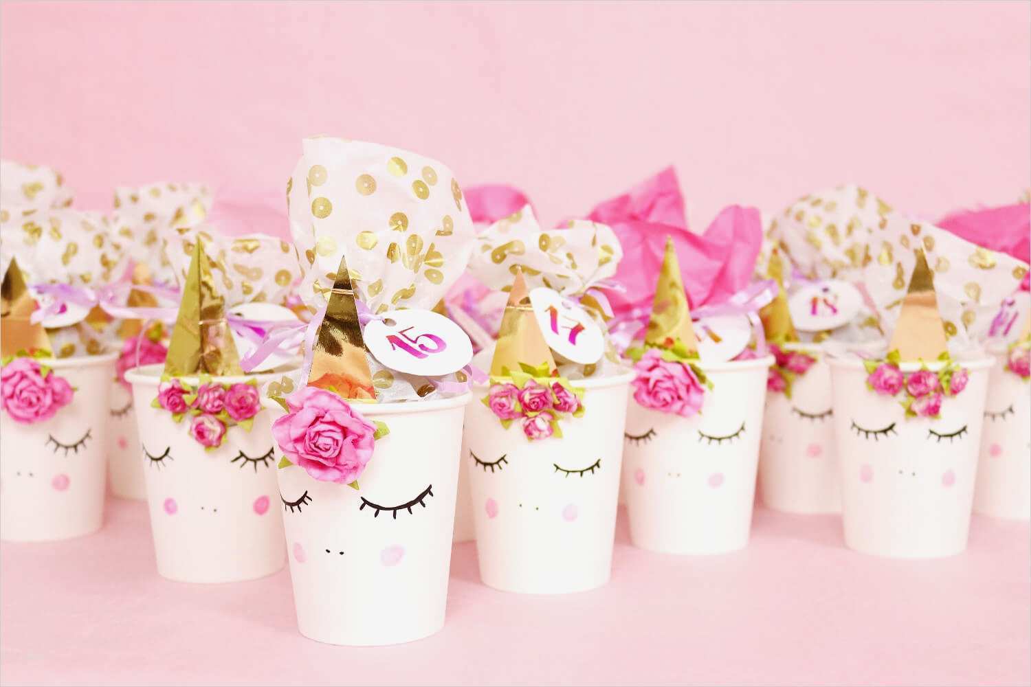 77 Wunderbar Einhorn Vorlage Zum Basteln Bilder 2 Einhorn DIY Adventskalender basteln – Anleitung zum