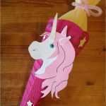 Einhorn Vorlage Zum Basteln Bewundernswert Schultüte Einhorn Bastelset Zum Selber Basteln