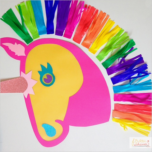 Einhorn Vorlage Zum Basteln Inspiration Probebasteln Pferde Laterne "happy Unicorn"