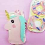 Einhorn Vorlage Zum Basteln Süß Diy Handyhüllen Aus Silikon Selber Machen Einhorn & Donut