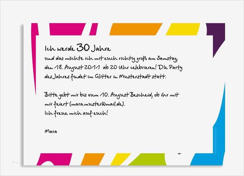 Einladung 30 Geburtstag Vorlage Text Elegant Einladungen Zum Geburtstag Zebra
